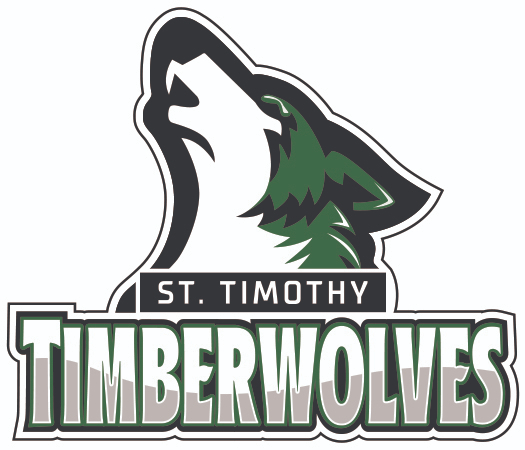 St Timothy Timberwolves logo OUTLINE